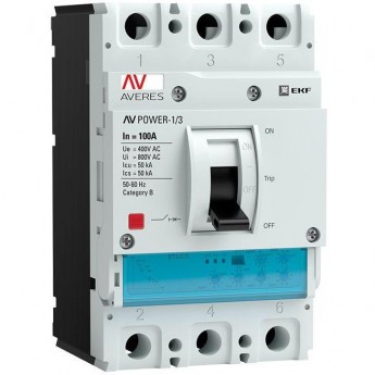 Автоматический выключатель EKF AV POWER-1/3 3р 32а 50ka etu2.0 mccb-13-32-2.0-av