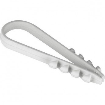 Дюбель-хомут EKF PROXIMA d19-25мм для круглого кабеля белый (уп.100шт)