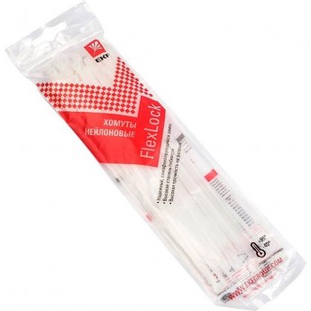 Хомут EKF P6.6, 3.6x150, стандартный, белый, FlexLock PROxima, 50 шт. plc-fl-ctsw-3.6x150-r Хомут EKF P6.6, 3.6x150, стандартный, белый, FlexLock PROxima, 50 шт. plc-fl-ctsw-3.6x150-r