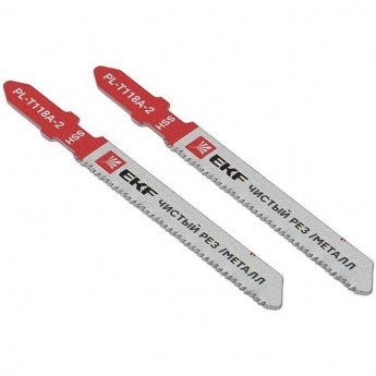 Пилка для электролобзика прямые EKF T118A (чистовой рез по металлу)(HSS) (уп.2шт) Expert pl-t118a-2 Пилка для электролобзика прямые EKF T118A (чистовой рез по металлу)(HSS) (уп.2шт) Expert pl-t118a-2