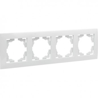 Рамка 4-местная EKF ВАЛЕНСИЯ белая Рамка 4-местная EKF ВАЛЕНСИЯ белая
