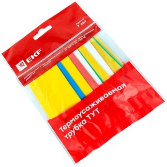 Термоусаживаемая трубка EKF PROXIMA ТУТ нг 20/10 набор:7 цветов по 3шт. 100мм. Термоусаживаемая трубка EKF PROXIMA ТУТ нг 20/10 набор:7 цветов по 3шт. 100мм.