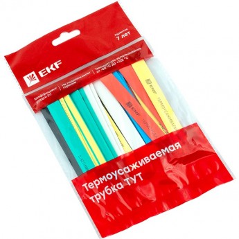 Термоусаживаемая трубка EKF PROXIMA ТУТ нг 8/4 набор:7 цветов по 3шт. 100мм. Термоусаживаемая трубка EKF PROXIMA ТУТ нг 8/4 набор:7 цветов по 3шт. 100мм.